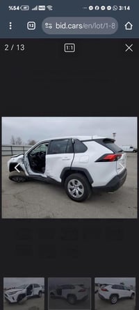 راف فور ابيض مواصفات LE. موديل 2023 ضررها جانبي بابين وجاملغ  بجم كبس ...