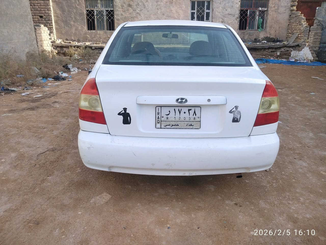 هونداي اكسنت 2000 رقم بغداد بسم جيراني سنويه لل27. كير ومحرك نظيفات حيل  مكفوله من الضربه القويه  والكص تبريد مايشتغل بيه رشات صبغ ابيع حزام ،،،مكانها بالقاسم السعر 45 وبيه مجال للشراي ***********
