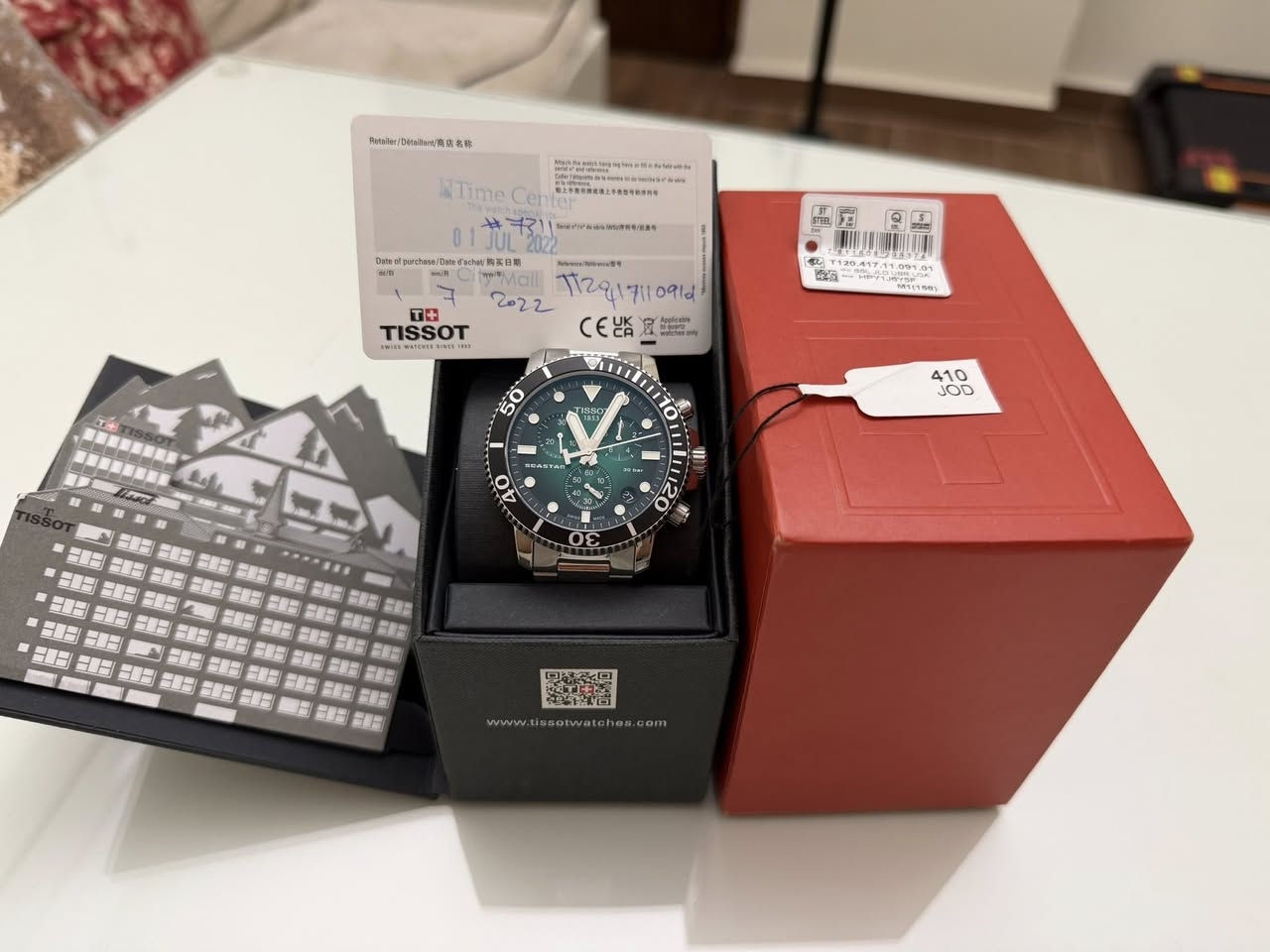 ساعه سويسريه اصليه 100% نوع تيسوت سي ستار كالجديد موديل 2022 ستوب واتش كرونوجراف زجاج زفير قفوله بحريه قطر 45 مينا اخضر مميز بازل دوار مشتراه من التايم سنتر مع كامل المرفقات مطلوب 185 دينار اردني للتواصل على الخاص او على الرقم 0785261118


**إذا كنت صاحب هذا الإعلان وتريد حذفه لأي سبب، رجاءا أرسل رسالة إلى الدعم الفني**