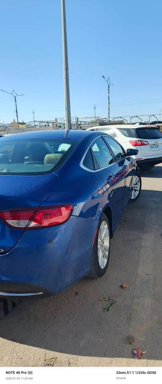 ⸻

🚘 للبيع كرايسلر سي ميتين 2015 – فرصة حلوة

السيارة استخدام يومي وتشتغل طبيعي، ما بيها أعطال ميكانيكية مزعجة، وتصلح للي يريد سيارة بسعر مناسب.

🔹 الممشى: 167 ألف كم
🔹 حادثها بأمريكا حادث خفيف (قطعتين فقط)
🔹 جهة الحادث: الجهة العكس السايق
🔹 المراوح مبرمجة وتعمل بكفاءة
🔹 المكينة والقير وضعهم طيب
🔹 تحتاج فقط:
  – كمبريسر تبريد
  – راديتر

💡 مناسبة جداً للي يعرف بالسيارات. ***********
سعر 90وبيها مجال حك الجيه
