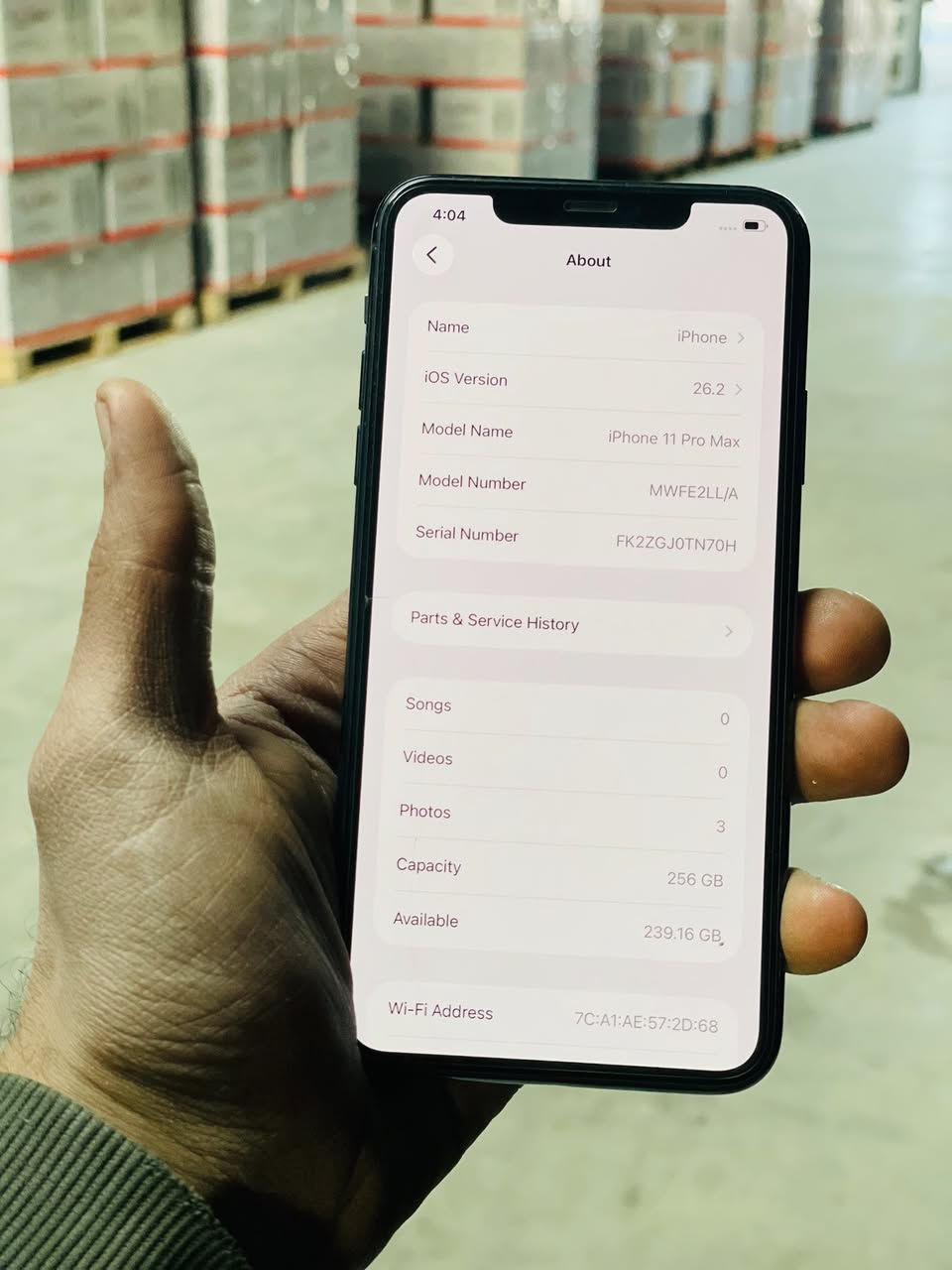 سلام عليكم
جهاز 11برو ماكس جهاز مستعمل  جهاز حالته زينه +ويا كارتونهً اصليه تواصل 

سعره 250وبيً مجال رقم ***********
