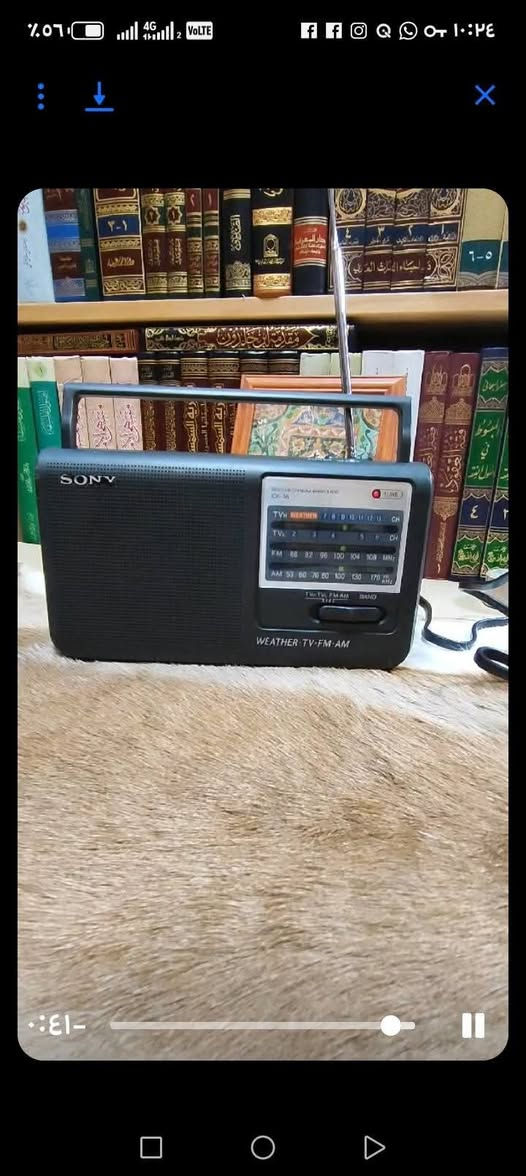 السلام عليكم /
جهاز راديو ماركة سوني نظيف جدا شغال باتري قلم وكهرباء صوت ونقاوة عالي يوجد توصيل ؟


**إذا كنت صاحب هذا الإعلان وتريد حذفه لأي سبب، رجاءا أرسل رسالة إلى الدعم الفني**