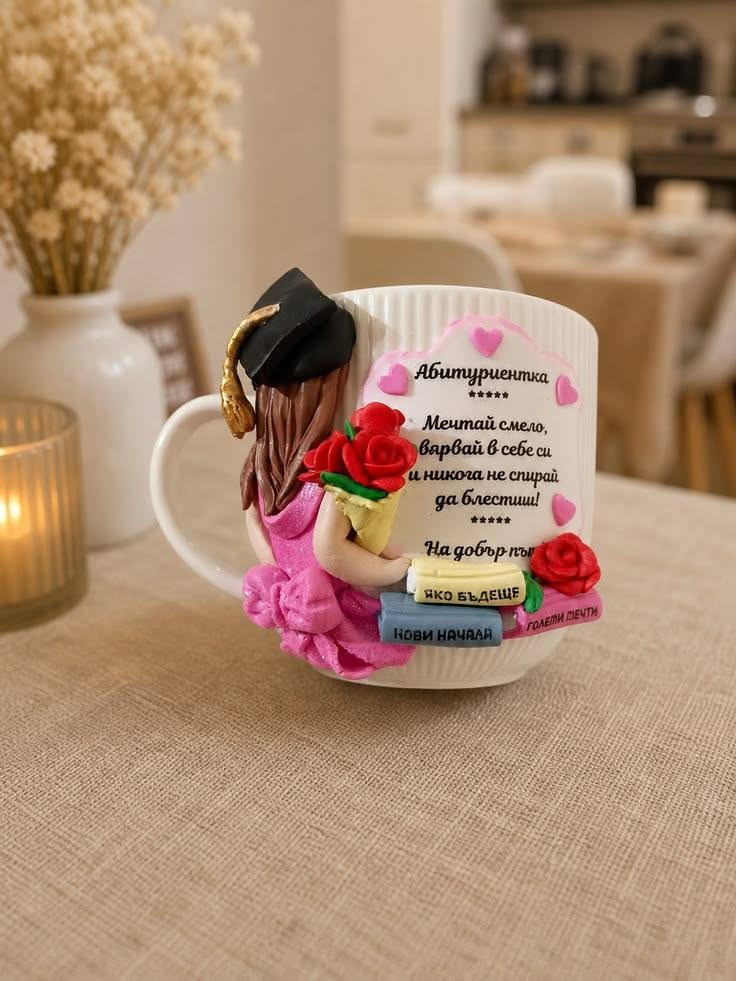 🎓✨ لأن لحظة التخرج ما تتكرر، خلي ذكرها يبقى وياك بكل تفاصيلها.
كوابي تخرج مصنوعة بحب وذوق، نكتب الاسم، الكلية، أو أي فكرة ببالك، حتى يطلع الكوب قطعة مميزة تشبه صاحبها. 💙
كل كوب قابل للتنفيذ حسب طلبك، وبأدق التفاصيل. راسلونا للحجز والاستفسار. 🌸

كوب قابل للتنفيذ💎 

يوجد خدمه توصيل لجميع محافظات العراق 🌷

#لمسة_زهراء


**إذا كنت صاحب هذا الإعلان وتريد حذفه لأي سبب، رجاءا أرسل رسالة إلى الدعم الفني**