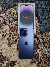 14 برو ماكس ZA محدث اخر تحديث 26.1 اللون بنفسجي مميز نضيف جداً  الذاكر...