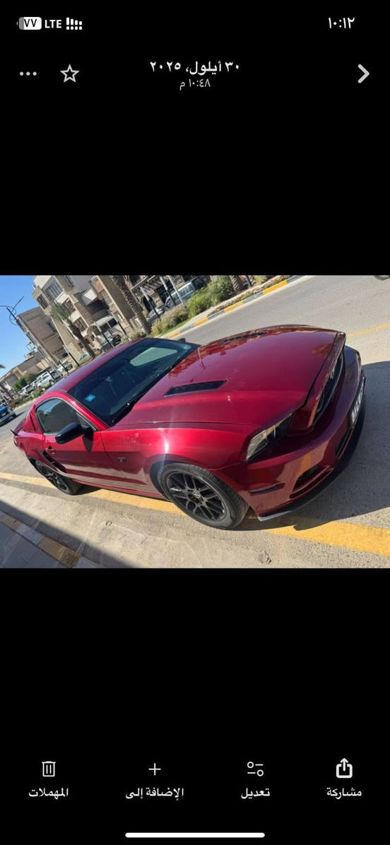 ‏2014 V6
-رقم بغداد بأسمي هزة وسنوية جديدة 
-حادثها بنيد فقط ومبدل GT وبيها جامغ وباب سكن صبغ اثر شخوط 
-كير مكينة اكسل تبريد شرط
-لد حاجب متغير وعدسات زنون اصلي
-مشتغلها دوشمة جديدة - كرسي كهرباء
-باتري جديد من ديار الخضراء
-مسوي عليها ادامة كاملة غرفة الاحتراق و بلكات اصلي وزوج اذاين ودجة.
-عليها ادامة كاملة لمنظومة المي يم الحسام 
-عليها فيتبم جديد 
-مشتغلها بوليش يم قحطان الصفار
-الاكسسورات قاعدة رقم RTR - لحية - دفيوزر - سكوب جاملغ خلفي - سكوب جامة خلفية 
-السيارة ستكوك مملعوب بيها وجاهزة بدون اي نقص وبدون اي جيك انجن.
*********** السعر ١٢٠ وقابل للتفاوض
