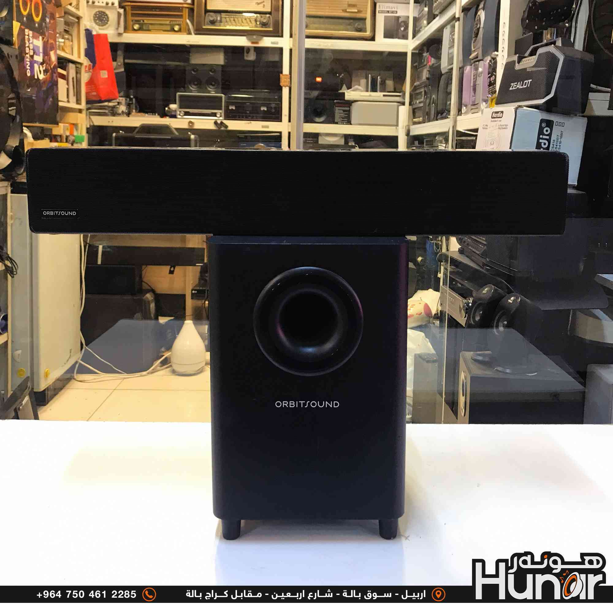 Orbitsound 5.1 Soundbar
MODEL: M 12 - 300 Watts  
Bluetooth AUX OPTICAL
( کوردی • عربي )

🟢توصيل موجود الي جميع المحافضات
🟡گەياندن هەیە بۆ هەموو شوێنێک

🟠مــعـرض هــونـەر
🔸للـصوتــیات(امبلیفایر• سماعة• رادیو• انتیك• مایكروفون)
🔸عــنـوان• اربیل سوق بالة • شارع اربعین
🔸مـوبایـل• ***********
                   ***********

🔵پـێـشانـگای هــونـەر
🔹بۆ ئامێری دەنگی و کارەبایی(ئیمپلیفایر• سەماعە• ڕادیۆ• مایکرۆفۆن)
🔹ناونیـشان• هەولیر • بازاری لەنگەی ٤۰م
🔹مـــۆبـایـل• 
***********
***********

•••••••••••••••••••••••••••••••••••••••••••••••••••
#iraq #kurdistan #duhok #zaxo #hawler #karbala #slemani #erbil #baghdad #kurd #kurdish #akre  #karkuk #kuwait #najaf
#amplifier #audio #subwoofer #sound #music #audiophile #bass #stereo #amplifiers #speaker #soundsystem #speakers
#اربيل #العراق #بغداد_العراق🇮🇶
