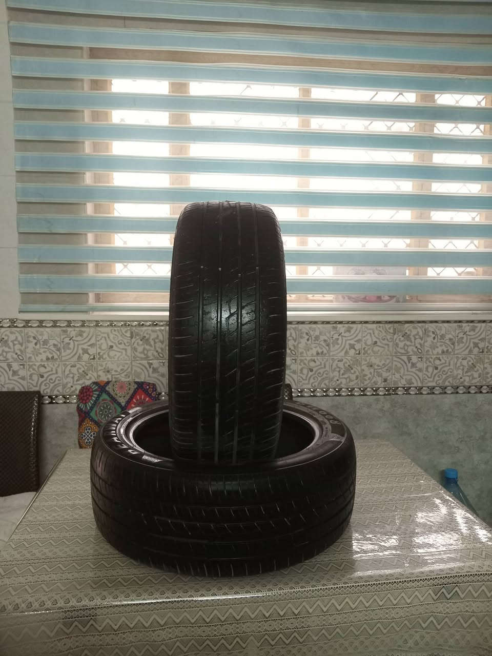 السلام عليكم اللبيع زوج 
تايرات حجم  19 45 245 السعر 30 الف مكاني بغداد الجديده معلمين الرقم ***********
