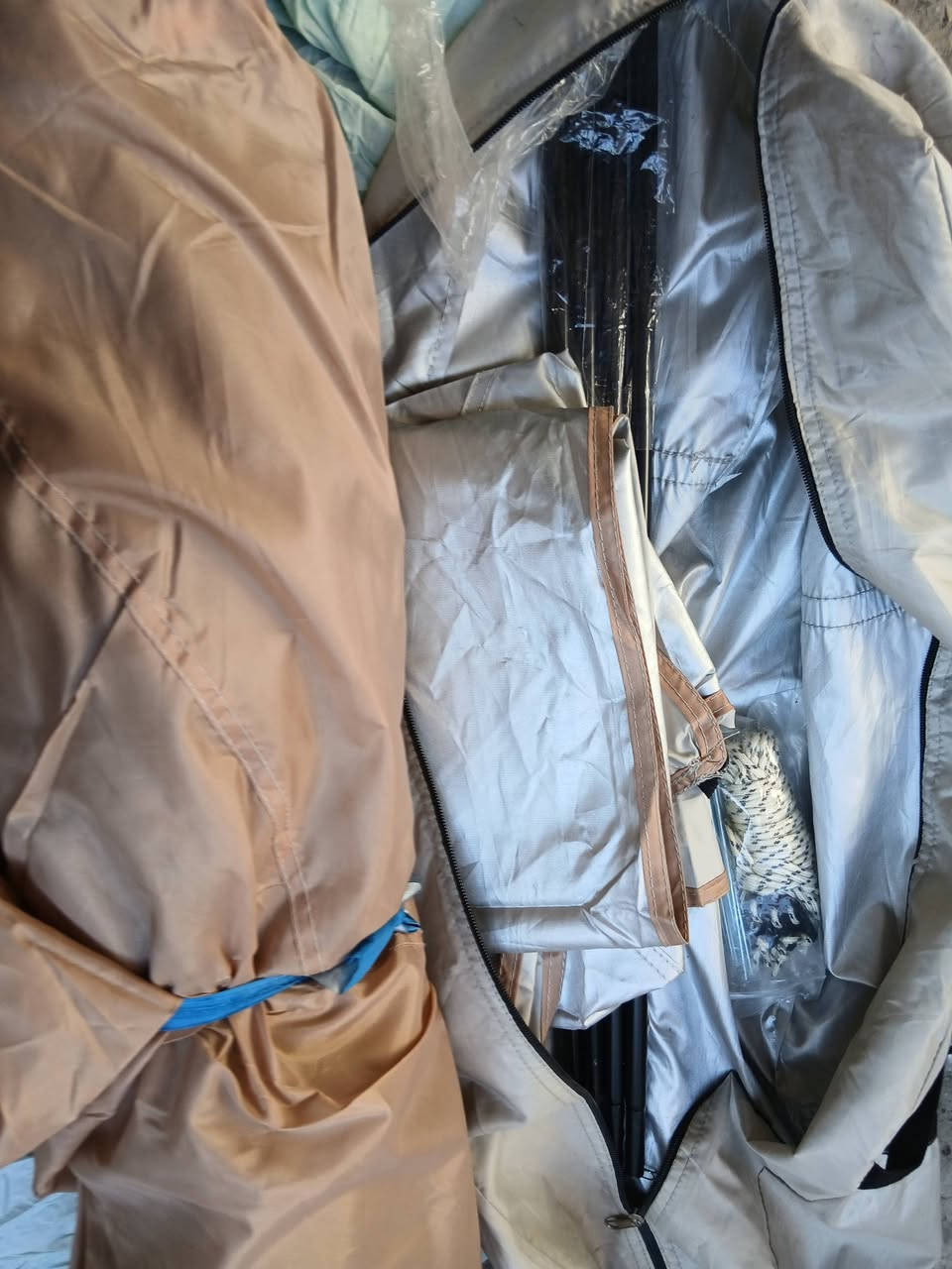 السلام عليكم
خيمة   مال سياحة جبيرة  تقريبا العرض ٣ متر ورتفاع ٢ متر 
بعدهة جديدة 
السعر ٧٥  الف 
مكاني بغداد 
***********
