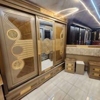 غرفة نوم كاملة • تخت ١٦٠×٢٠٠ • فرشة هدية