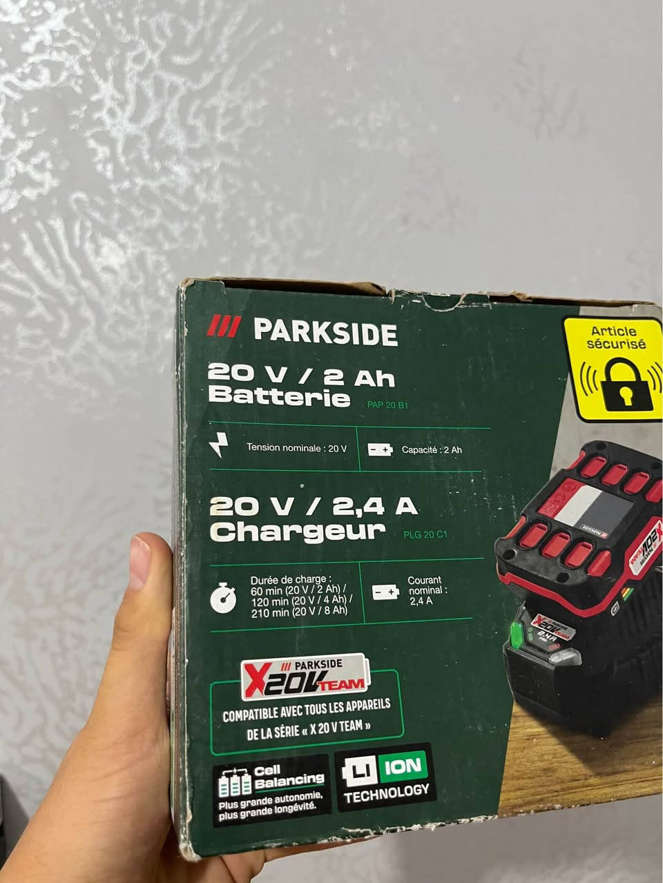 Batterie 20 V 2 Ah  chargeur 20 V 2.4 A parkside وهران, الجزائر


**إذا كنت صاحب هذا الإعلان وتريد حذفه لأي سبب، رجاءا أرسل رسالة إلى الدعم الفني**