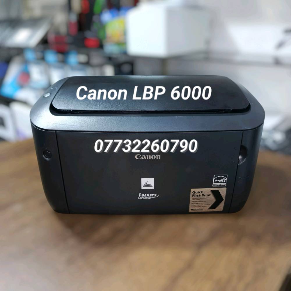 طابعة کانون LBP6000 
                                                     مستعمل بحالة ممتازة 
                                                        تطبع  اسود وابيض        
                                                                                                          وجه واحد

 سعر الطابعة فقط 110 الف    

                                                         .        +كاترج جدیدة 
 +كيبل حاسوب جدیدة 
 +كيبل كهرباء جدیدة 
  نسبة النظافة 95%
  بضمان فحص و  تشغيل
توصيل موجود لجميع المحافظات 
                                  للحجز واتس اب ***********