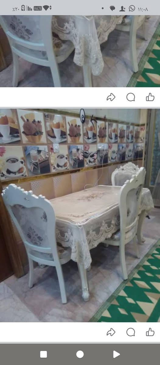 ميز طعام للبيع 4كراسي سعرو 350 الف


**إذا كنت صاحب هذا الإعلان وتريد حذفه لأي سبب، رجاءا أرسل رسالة إلى الدعم الفني**