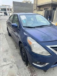 نيسان فيرسا 2019  حادث جاملغ وبنيد سياره نضيفه  مواصفات بصمه تشغيل بصم...