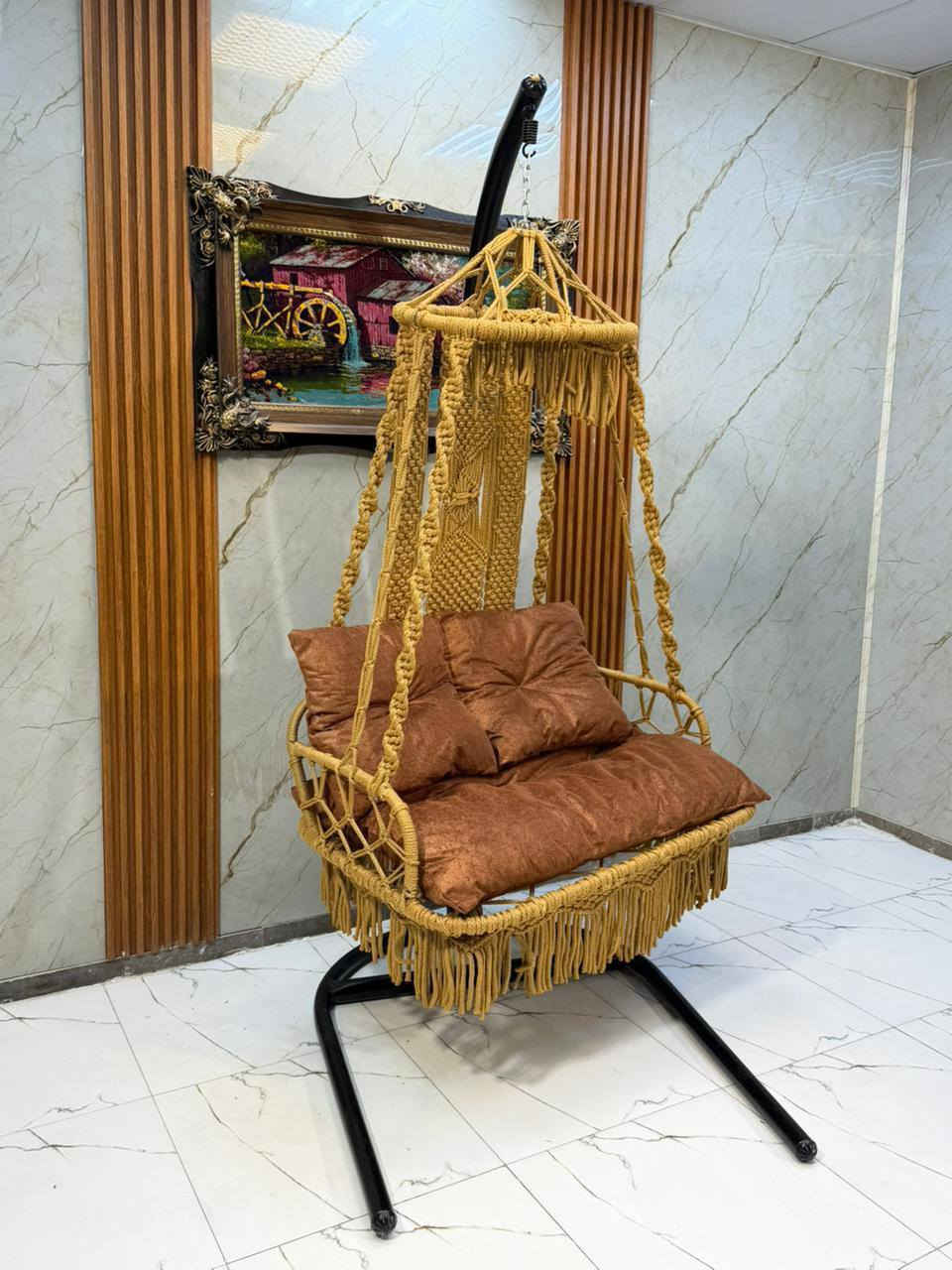 مرجوحه عش نفرين موديل جديد وحصري حياكه درجه اولى قوي يتحمل اوزان ثقيله 
ارتفاع 175سم
عرض المقعد 100سم


**إذا كنت صاحب هذا الإعلان وتريد حذفه لأي سبب، رجاءا أرسل رسالة إلى الدعم الفني**