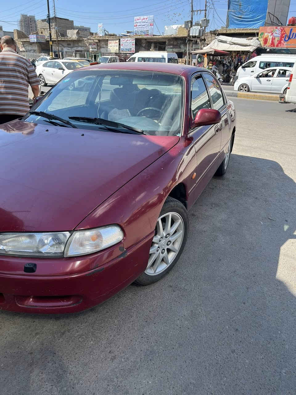 السلام عليكم مازدا 626 موديل 91 رقم بغداد باسمي تحويل ثاني يوم مصبوغه عام كهربائيات كلها شغاله زراكه لايت شغاله سياره ناعمه جدا صالنصه جديده بلاديه مع حجر البيئه المحرك خشن بس للتبخير ولا صرف تايرات امامي جديد التبريد والتدفئة شغاله وهذا رقمي *********** السعر 55
