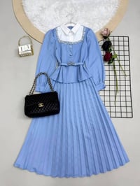 فستان دابل تركي • بهاري • مقاسات ٣٨-٤٨