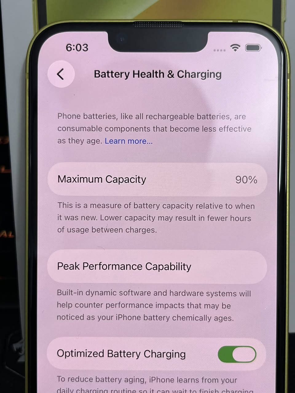 🛑ايفون 14 عادي  للبيع 📱🛑
اللون اصفر  
الذاكرة ⚙️ 128Gb 
البطارية 🔋 90%
الجهاز نظيف علي ايدي ما مفتوح وتر بروف نظافة 100% زلغ مابي
الباكيت موجود وكالة ماستر 
 الجهاز بي لاصق حمايه 
💵السعر 670 الف و بي مجال للشراي💵
التوصيل مجاني لكل المحافظات🚚✅


**إذا كنت صاحب هذا الإعلان وتريد حذفه لأي سبب، رجاءا أرسل رسالة إلى الدعم الفني**