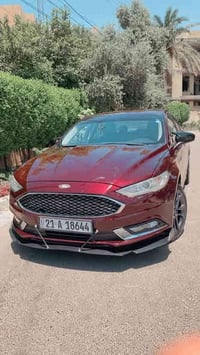 فورد فيوجن 2018 لون عنابي حادثها بسيط بدون دواخل وفقط بنيد صبغ يعني قط...