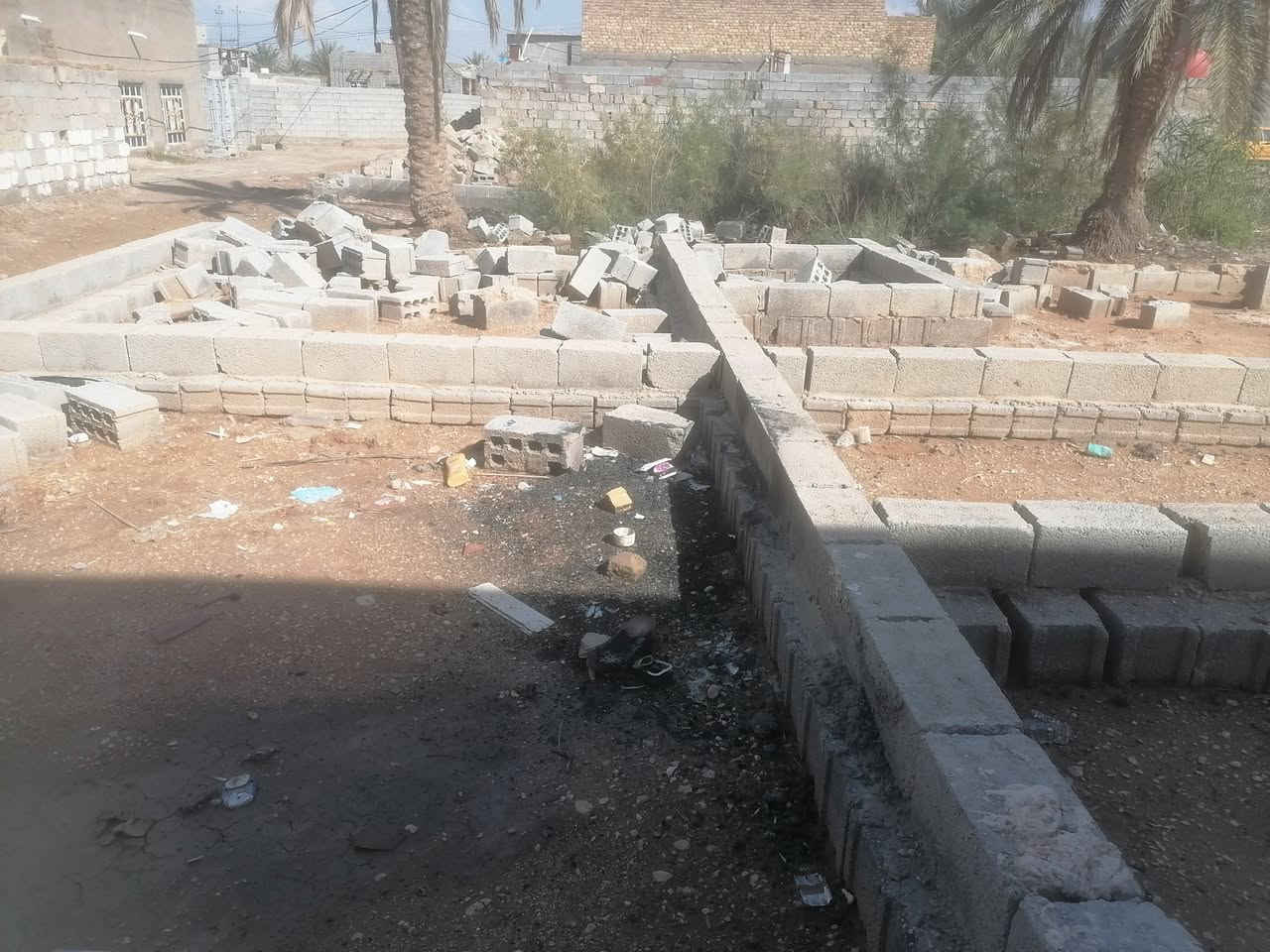 قطعه طابو زراعي قرار محكمه ٢٠٠متر مدفونه بتلو بيها طريق بغداد *********** مقابيل عمود ٥٤
