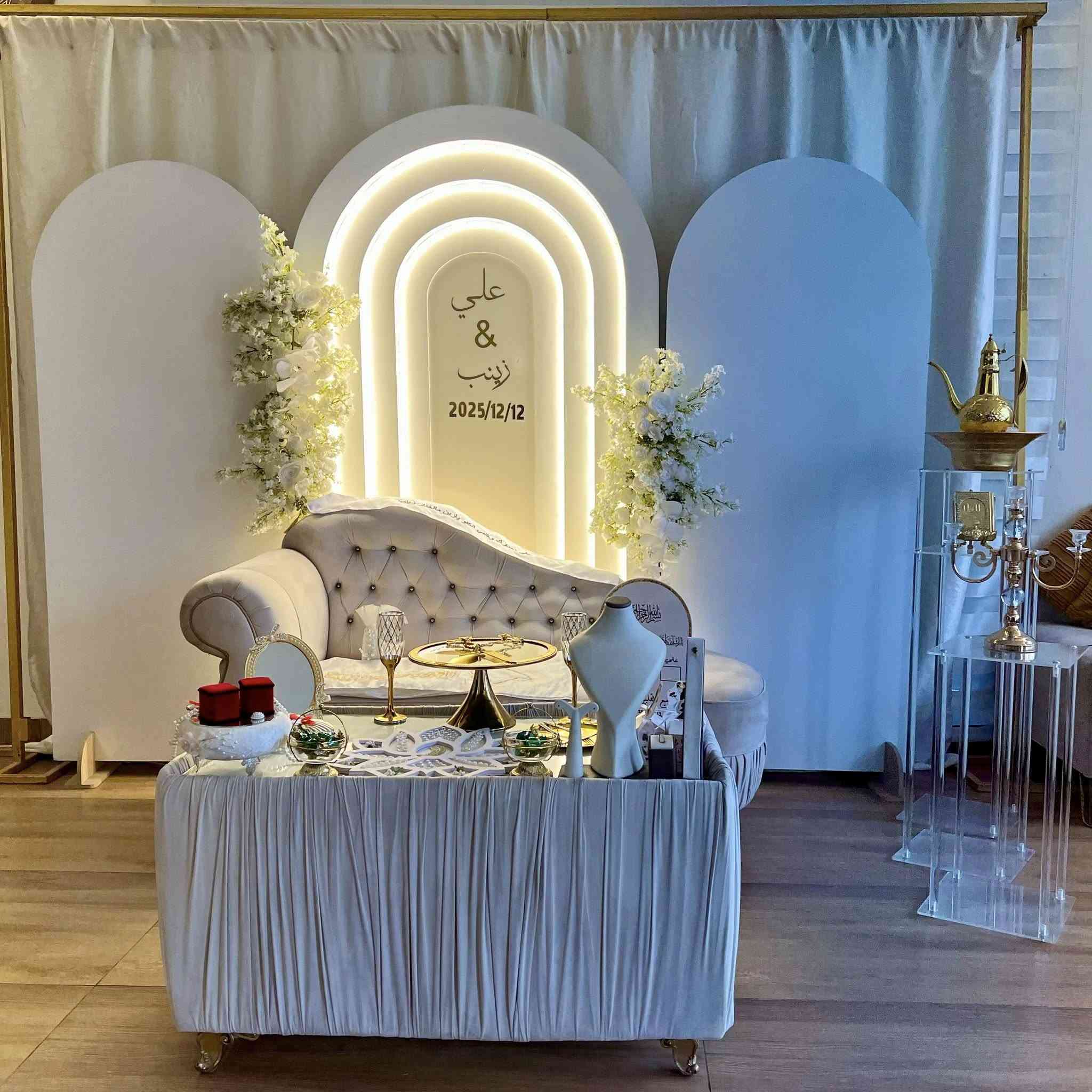 السلام عليكم 🫡
العروض ويانة متخلص احجز ولتخلي العرض يفوتك تخفيض على جميع الكوشات بأنسب الاسعار 😍
📢📢انفتحت الحجوزات  اسعار تنافسية جداً 📢📢
#اعمالنا #كوشاتنا.... 
ويا كوشات روز للمناسبات والأعراس. ابد لتحيرين عروستنه ❤️
1- تأجير كوشات مناسبات ( خطوبة - حنة - عرس ) 
2- جادر الخطوبة (الخيمة)
3- تأجير كراسي ملكية
4- تأجير طبلات ملكية
5- تأجير كراسي عادية
6- تأجير دي جي
7- طاوليات طعام

للحجز والأستفسار مراسلة الخاص او 
*********** اتصال + واتساب
اتصال ‏‪ ***********‬‏
داخل بغداد فقط 🤍
