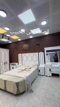 شركه الوسيم • سرير بلاويد اسود • خشب 3مل