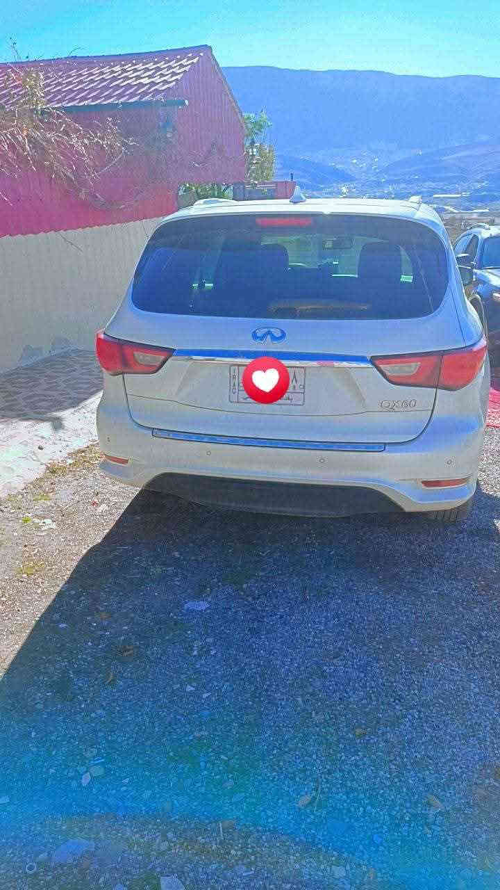 انفنتي QX60 V6 2017للبيع أو المراوس 
سيارة سبعة راكب 
رقم بغداد تحويل مباشر 
سيارة فول مواصفات خليجية 
رادار حساسات امامي خلفي 
أربع كامرات 360
بصمة ابواب 
صندوق كهرباء 
كشنات كهرباء 
كشنات تدفئة تبريد 
كير مكينة مكفولات 
سيارة مكفولة كشر بس الدعامية ملكطة معجون واضحة بلصورة 
مكينة جديدة شادلهة مال سيارة 2022
مكفولة بعدهة بلضمان 
سيارة هواي بيها مواصفات
للبيع أو المراوس سعرها 137
*********** شقلاوة, أربيل
