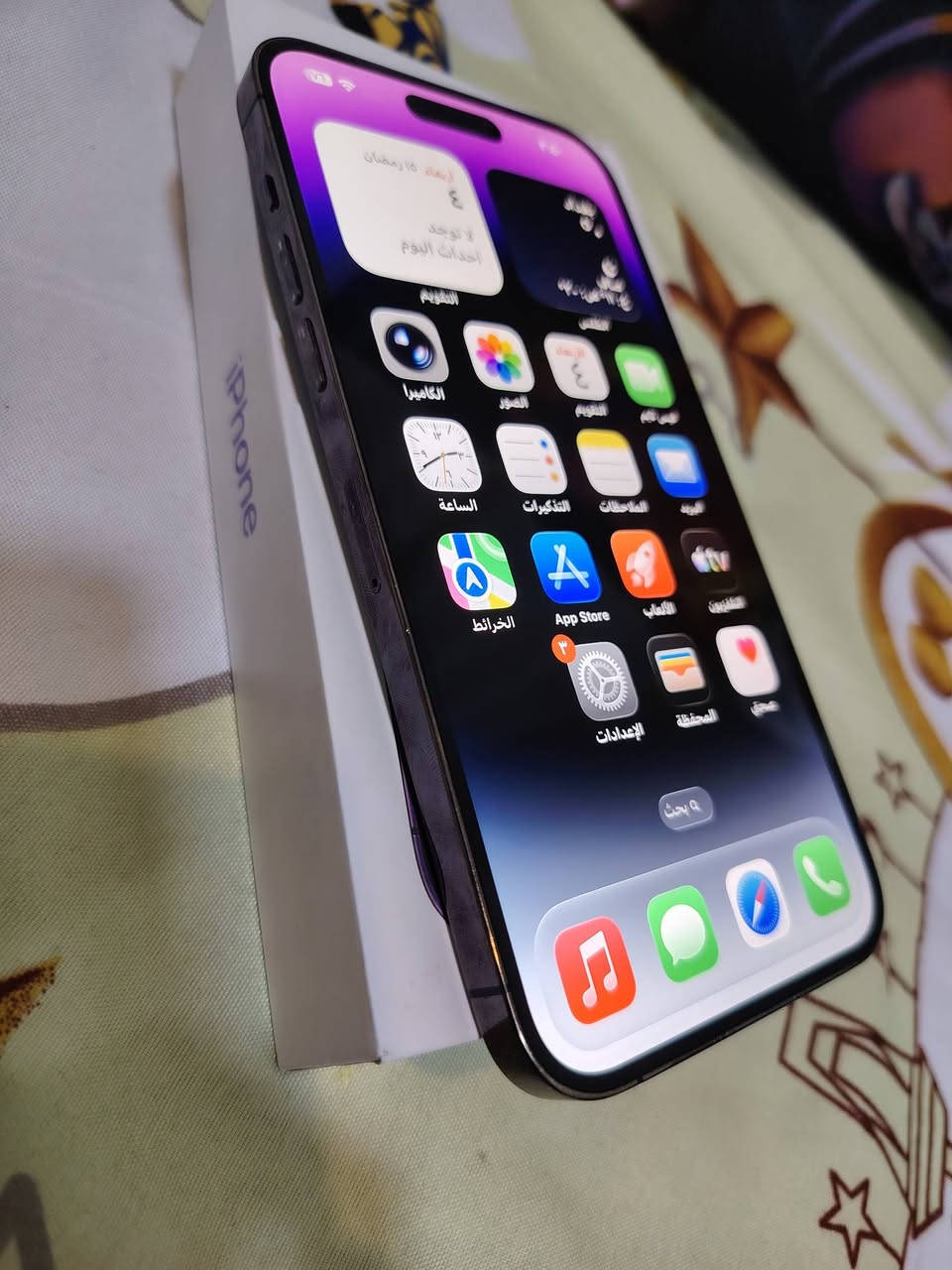 ايفون ١٤ بروماكس ذاكرته ٢٥٦ لون بنفسجي شرق اوسط بطاريه ٨٨ مبدل شاشه وكفر سعره ٧٥٠ شراي خابر مكاني البصره القديمه رقم للشراي فقط ***********
