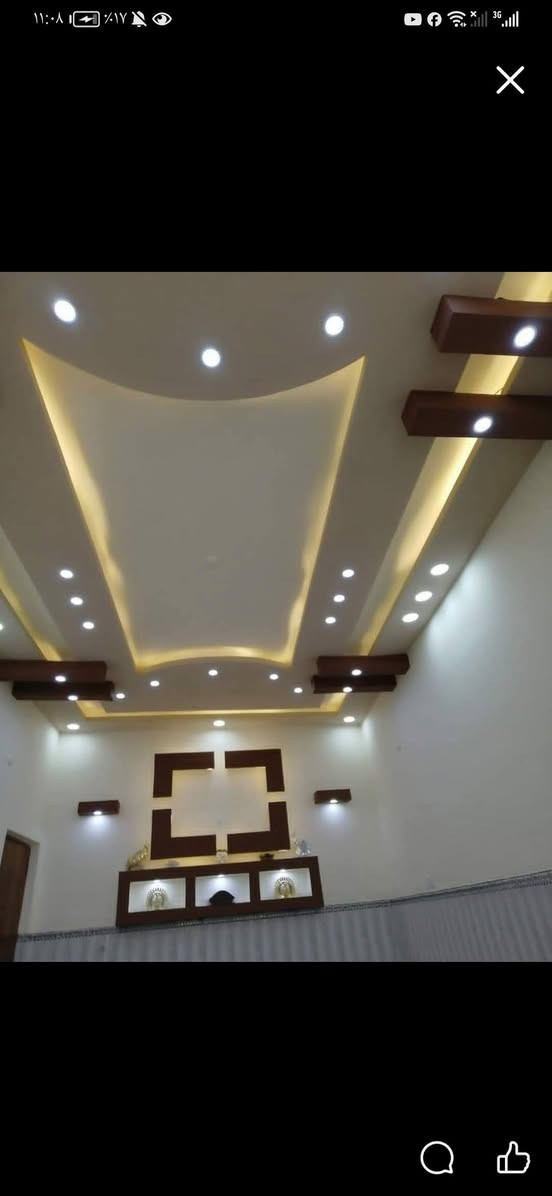 السلام عليكم نعمل كافه انواع الديكور والاصباغ وبديل الخشب سقوف ثانويه بأسعار مناسبه لتواصل ***********
