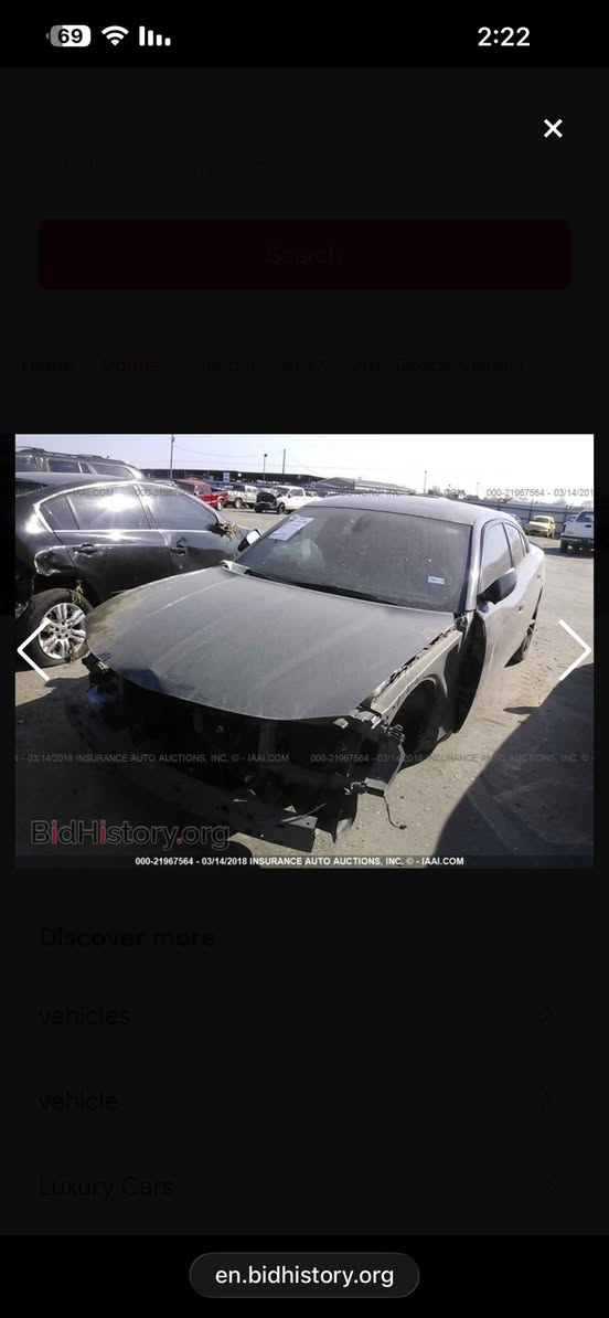 چارجر 2017اصل 6سلندر
فول مواصفات،رقم بغداد باسمي
مصبوغة بدون قماره(اثر دحجات بالصفاح)
حادث امريكا جاملغ السايق،ومحدث بنيد ابو الفتحه
مكان السياره الناصريه
السعر:180$
***********
