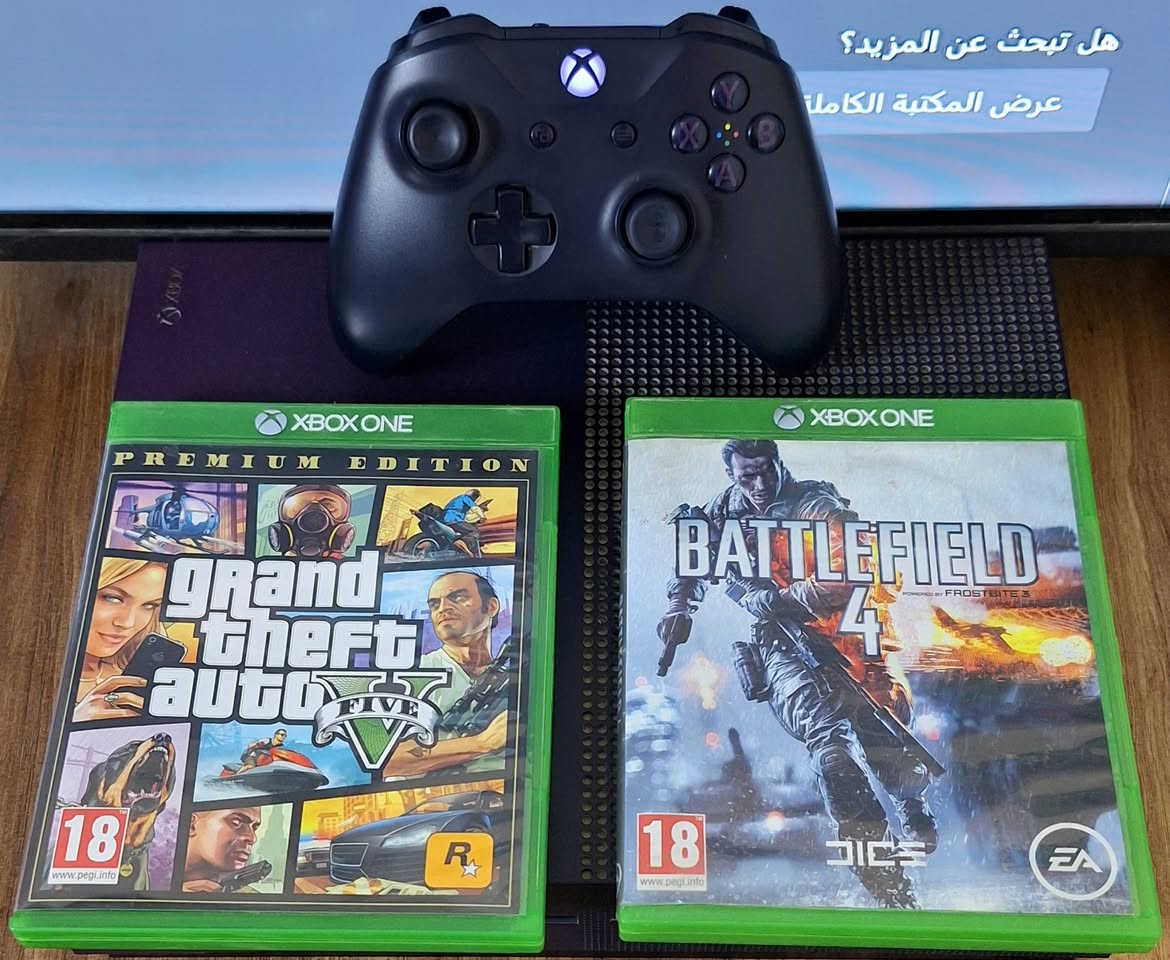 Xbox One S 1T (واحد تيرا) باندل بنفسجي
مع قرصين GTA 5 و Battlefield 4 و يحتوي
على ألعاب تشتغل على الGame Pass منها
Battlefield 1 , Battlefield V , Sea of Thieves
Call of Duty , TABS ، مبدل Power Supply
(باور سبلاي) اصلي ، نظافة 90% ، السعر 250 الف
قفل ، مكاني بغداد منطقة الشعب حي اور


**إذا كنت صاحب هذا الإعلان وتريد حذفه لأي سبب، رجاءا أرسل رسالة إلى الدعم الفني**