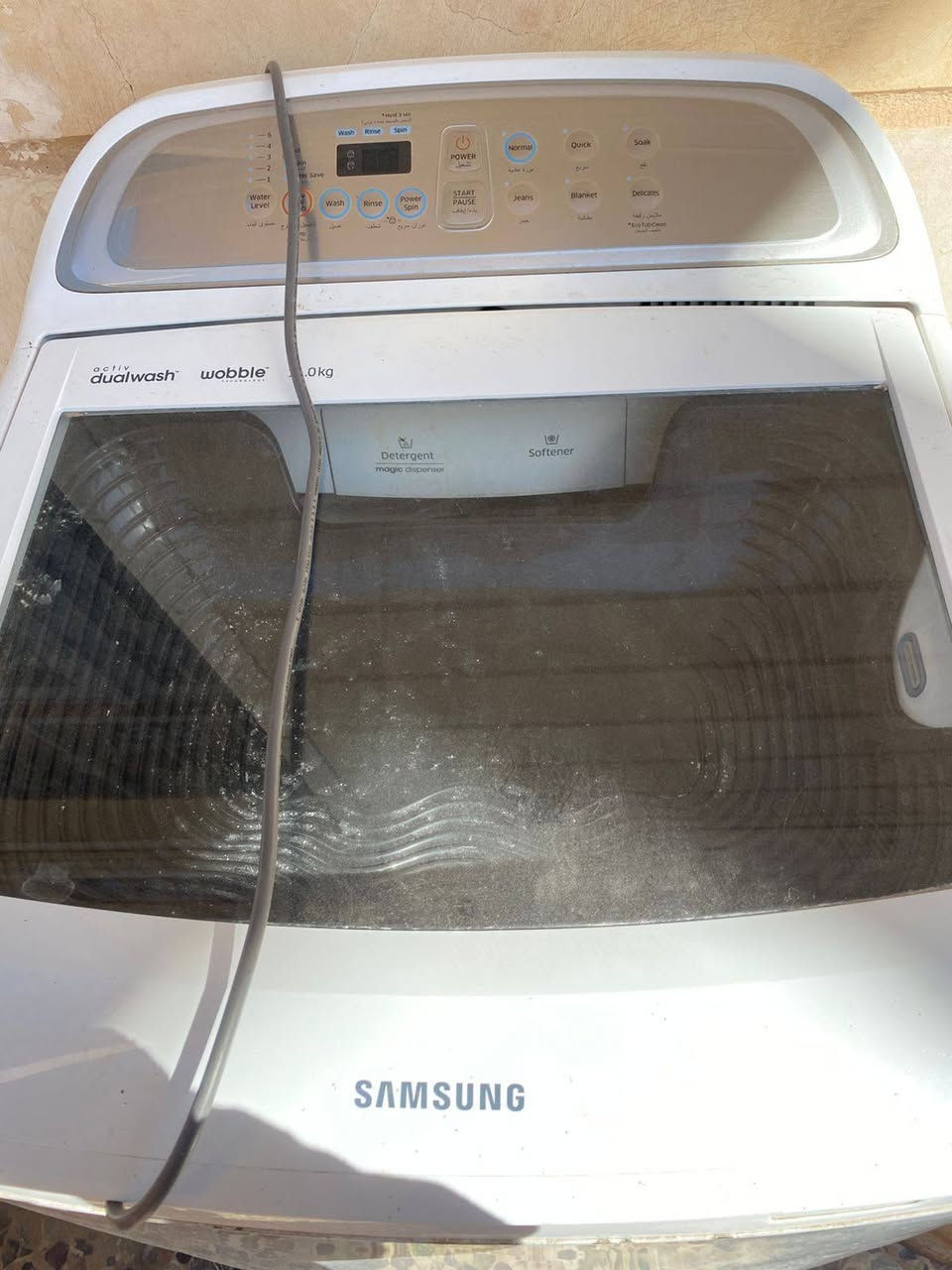 مكلف بالنشر… غساله اوتماتيك نوع سامسونك كوريه الاصلي عشره كيلو شغاله عالشرط .شويه بيهه خياس بالبليت كما موضح بالصوره السعر ب125 الف .رقم صاحب الغساله ‏‪0780 136 9699‬‏ السماوا, المثنى

