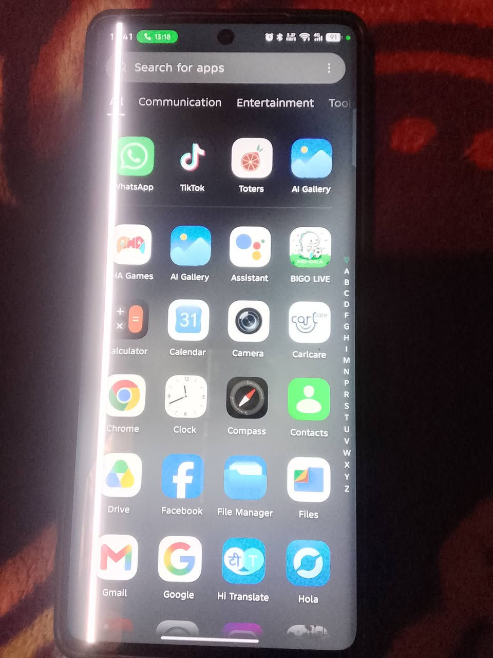 Hello everyone I sell this mobile infixin hot 50 pro+ only problem White line in screen  price mobile  135 Iraq dinar this is my location الجادريه شارع  أبو نواس مطعم داوا قرب مطعم لسفينه


**إذا كنت صاحب هذا الإعلان وتريد حذفه لأي سبب، رجاءا أرسل رسالة إلى الدعم الفني**