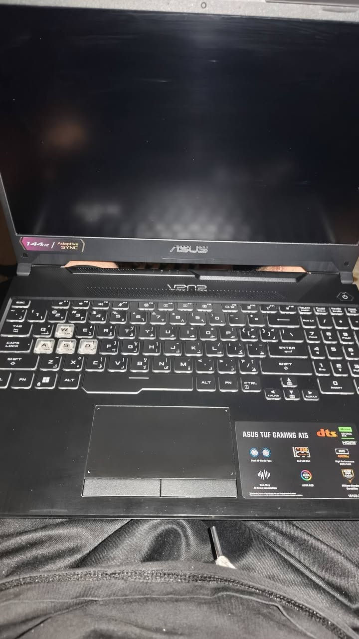 💻 للبيع | ASUS TUF Gaming

💰 السعر: 800 الف

المواصفات:

- المعالج: AMD Ryzen 7
- كرت الشاشة: NVIDIA GeForce RTX 2050
- الذاكرة العشوائية (RAM): 8GB DDR5
- التخزين: 256GB SSD
- الشاشة: 15.6 بوصة Full HD
تحديث الشاشه :144HZ
- الحالة: ممتازة، استخدام شخصي، يعمل بكفاءة 100%.

المميزات:

- مناسب للألعاب، الدراسة، التصميم، والبرامج الهندسية.
- الجهاز نظيف وخالٍ من المشاكل، وجاهز للاستخدام مباشرة.

📍 السعر المطلوب: 800 الف (قابل للتفاوض بالمعقول).
العنوان : بابل المسيب 
هاتف:***********
