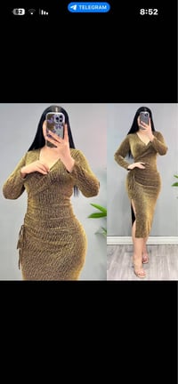 فستان حفلة • مرشوش ستراس • فري سايز ٥٠-٨٥ كيلو