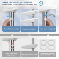 قطعتين • رف زاوية • أربع رفوف