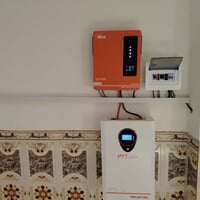 منظومة شمسية منزلية • 20نهاري 15ليلي • شركة المهندس