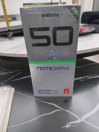 انفنكس نوت 50 برو مع كافه ملحقاته مع كفر زياده  شاحن لاسلكي ذاكره 256 ...