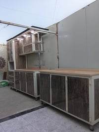 كاونتر تفصال 4 قطع كله مرمر نظيف جداً العنوان بغداد الشعب الرقم 077033...