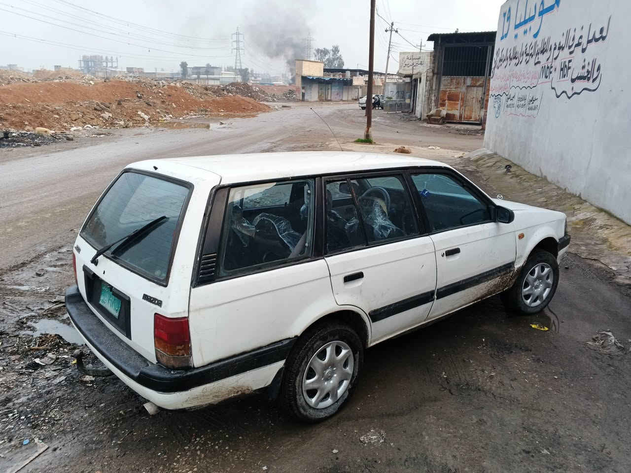 مازدا 320 بدايه نفخ ثانويه الخضراء بدون صبغ بدون صبغ جير ما بيش السعر 15.    ***********
