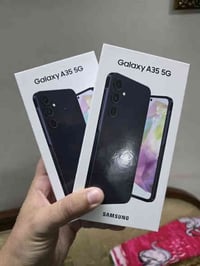 سامسونج أي ٣٥ جديد ما مفتوح للبيع   ذاكرة ٢٥٦ جيجا لون أسود   السعر 27...