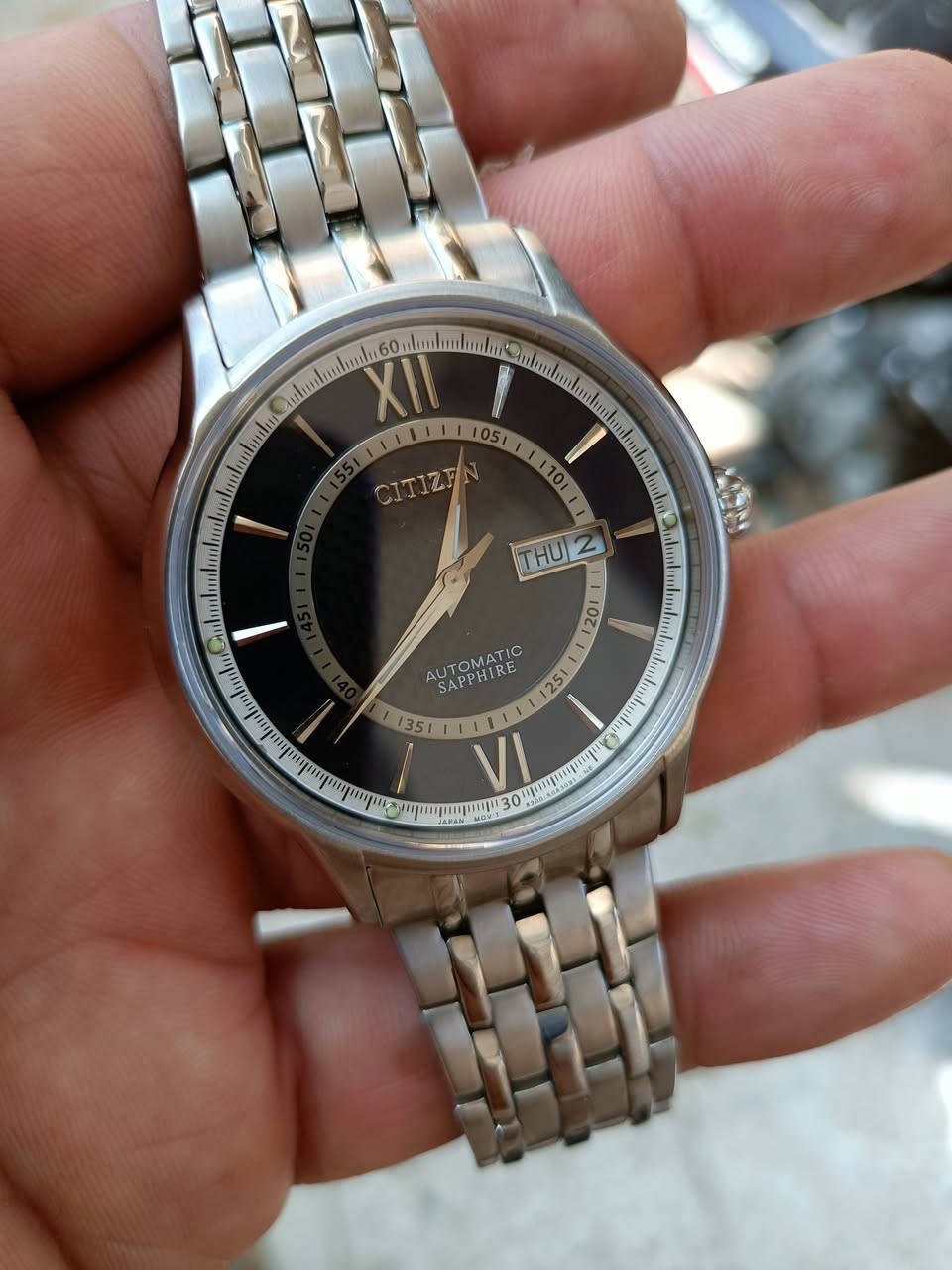 سيتزن اتوماتيك جديد بدون مرفقات
السعر 🔴  120$ شامل التوصيل 
*********** ☎️
🚕🚛🚕
