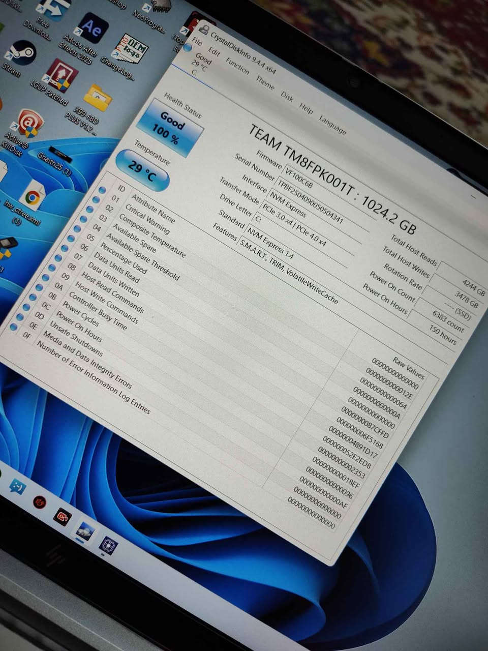 لابتوب HP 845 G7 
Ryzen 5 pro 4650U + Vega GPU
M.2 nvme TEAMGROUP MP44L 1TB PCIe Gen 4x4
RAM 32GB corsair vengeance 3200Mhz
السعر 700 الف قفل
مكاني الشعب، بغداد 
لايوجد توصيل بغداد, العراق


**إذا كنت صاحب هذا الإعلان وتريد حذفه لأي سبب، رجاءا أرسل رسالة إلى الدعم الفني**