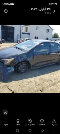 كورلا هايبرد للبيع موديل ٢٠٢٥ مرقم وكامله بس الجاملغ بارد فقط بدون صبغ...