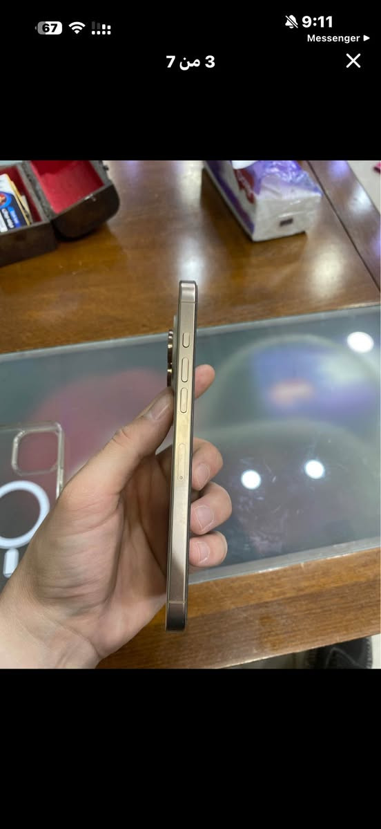 ايفون 16 pro max /
256 كيكا بطارية 100 مشحون 123 مرة نضيف شخط واحد مابي  ZA باقي بي ضمان 6 اشهر المبايل نضيف كلش كلش نموذج m كارتون كامل ملحقات
السعر مليون و نص 1500000 بي مجال بسيط لشراي
لتواصل ***********
