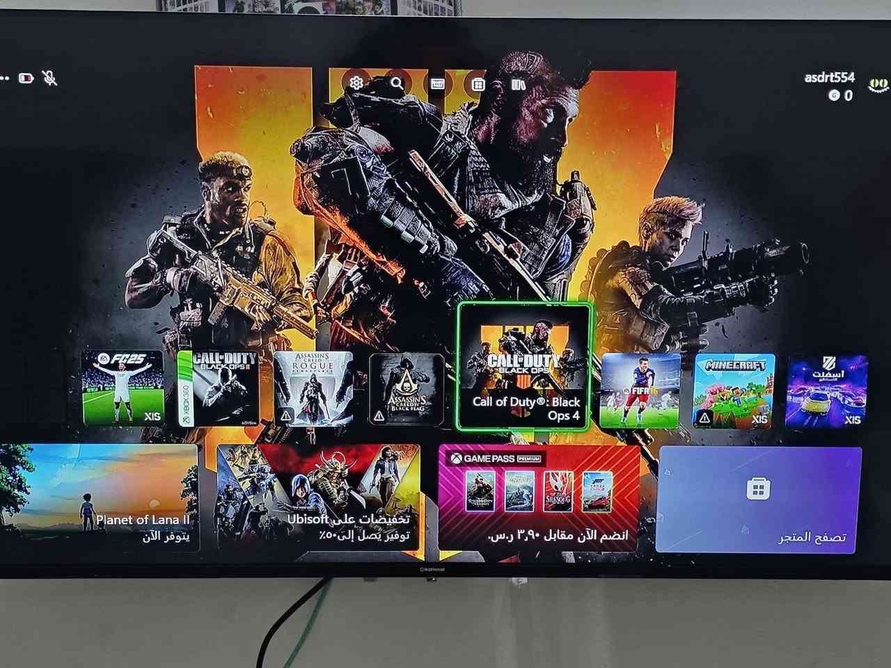 اكس بوكس سيريس اس حيل حيل نظيف بعده جديد يحتوي على 5العاب مملوكة مثل ماموضح بالصورة يعني تلعب بيهن بدون كيم باص مشترينهن با 80دولار تقريبا ويحتوي على جوستك بلادي شرط الفحص والضمان الجهاز فول الفول السعر 365وبي مجال للطيبين توصيل جميع المحافظات متوفر ***********
