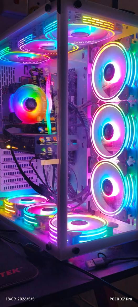 سلام عليكم pc game للبيع 
شاشه اسوس 
فول اج دي 120
I5 جيل 12
هارد الاول m.2 120gb 
هارد الثاني ssd 512
الثالث hdd 1tb 
كرت 3060 12g من كيكا بايت 
رام 16gb 
, كيبورد مثل ما موضح rgb الازرار تتفكك 
الماوس كيمنك 
مكاني بغداد المحموديه 
*********** واتساب 
*********** 
الي يحب يشتريها سعرها مليون وميه وبيها مجال للطيبين
