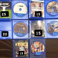 اقراص للبيع 1. EA Sports FC 25 (FC25) 2. Battlefield 1 3. Uncharted 4:...