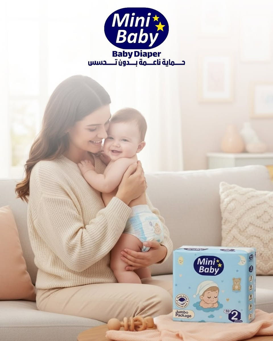 ✨👶 الآن في بيت الحليب 👶✨
توفرت حفاضات ميني بيبي الأصلية بجودة عالية وراحة مثالية لطفلك 💙🍼

✔️ نعومة فائقة على بشرة الطفل
✔️ امتصاص عالي يدوم لساعات
✔️ عدد كبير من الحفاضات داخل العبوة لتوفير أكثر 👌
✔️ حماية وراحة طوال اليوم

📍 متوفرة الآن في بيت الحليب
العنوان: الرمادي - 5 كيلو - الشارع الخدمي


**إذا كنت صاحب هذا الإعلان وتريد حذفه لأي سبب، رجاءا أرسل رسالة إلى الدعم الفني**