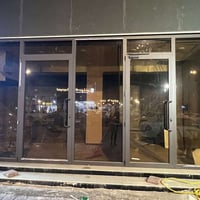 جامخانة المنيوم جديدة مع جام مقسى لون برونزي  ارتفاع ٣* عرض ٦ للاستفسا...