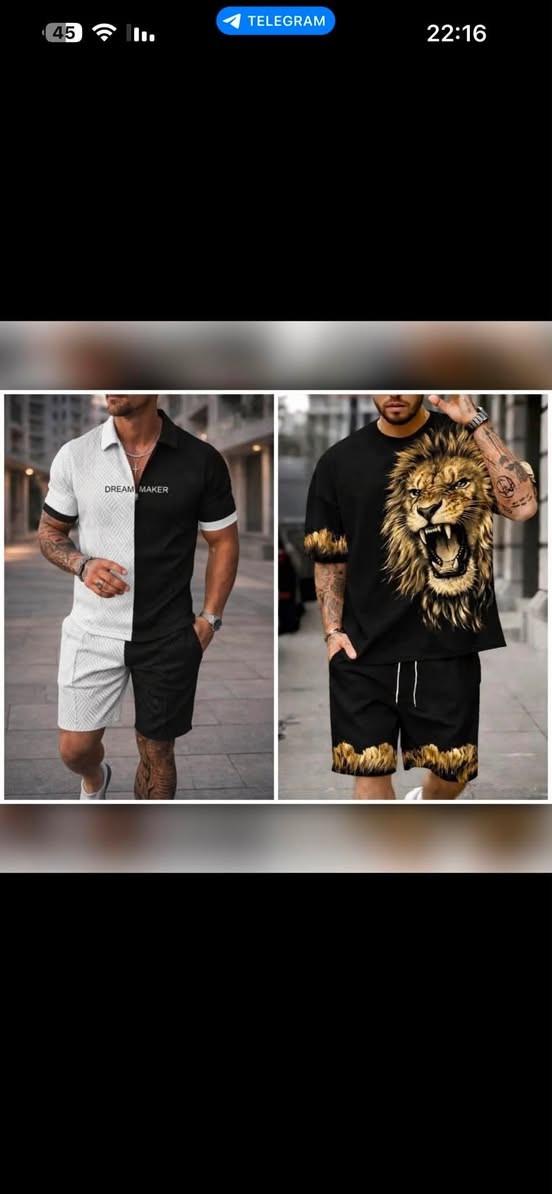 مرحبا 
متوفر تراك رجالي الي حابه يحجز يتواصل وياي رقم الحجز 
  🥹❤️‍🔥❤️‍🔥 ‭***********‬
سعر 17 ألف بس 🫢👇🏻

كل الموديلات التراك كامل + تراك برموده  

تراك رجالي صيفي 🤎❤️‍🔥

ــــــــــــــــــــــــــــــــ
القياسات المتوفرة S - M - L - Xl - Xxl - 3Xl
ــــــــــــــــــــــــــــــــ

